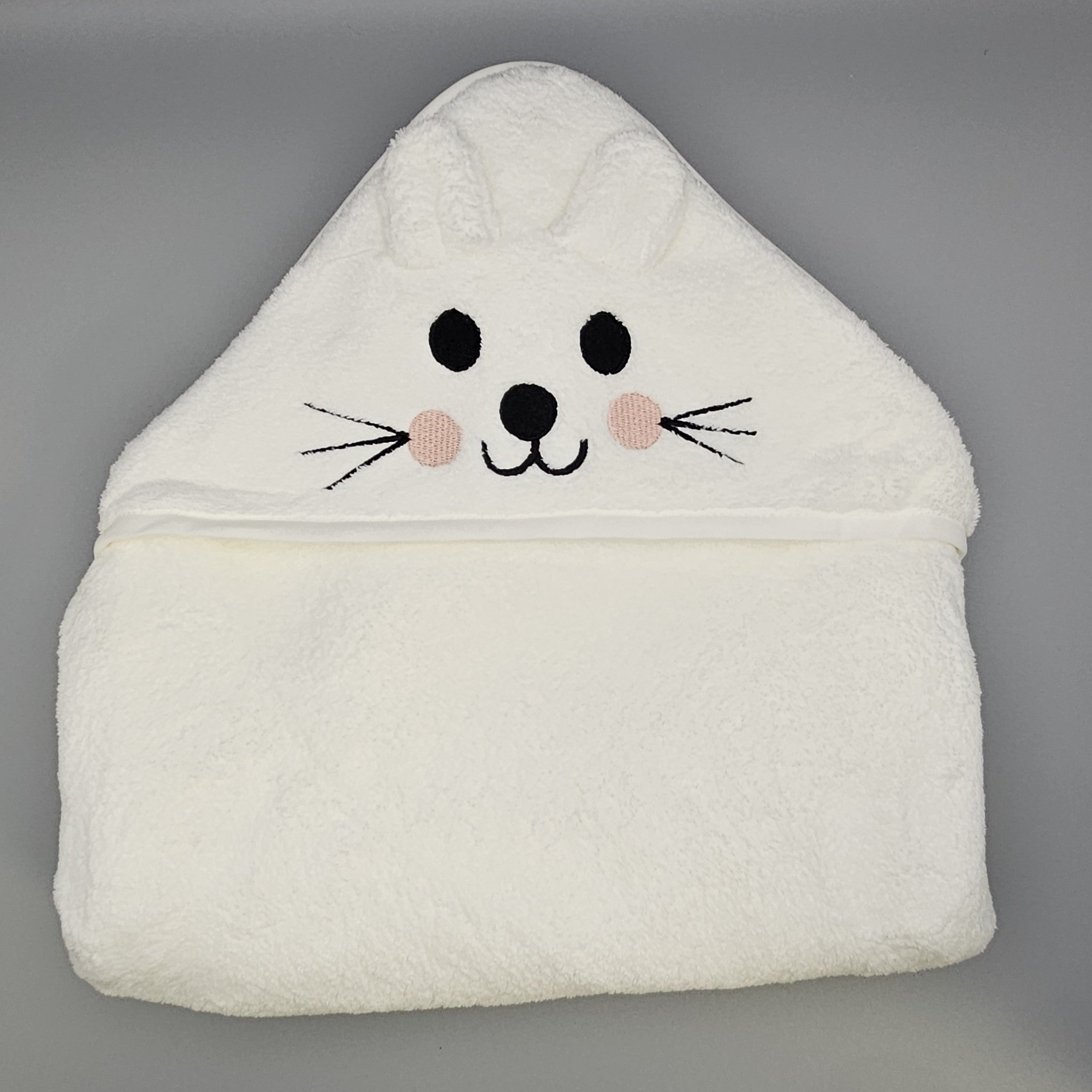 Super-Soft Baby Hooded Towel with Embroidery