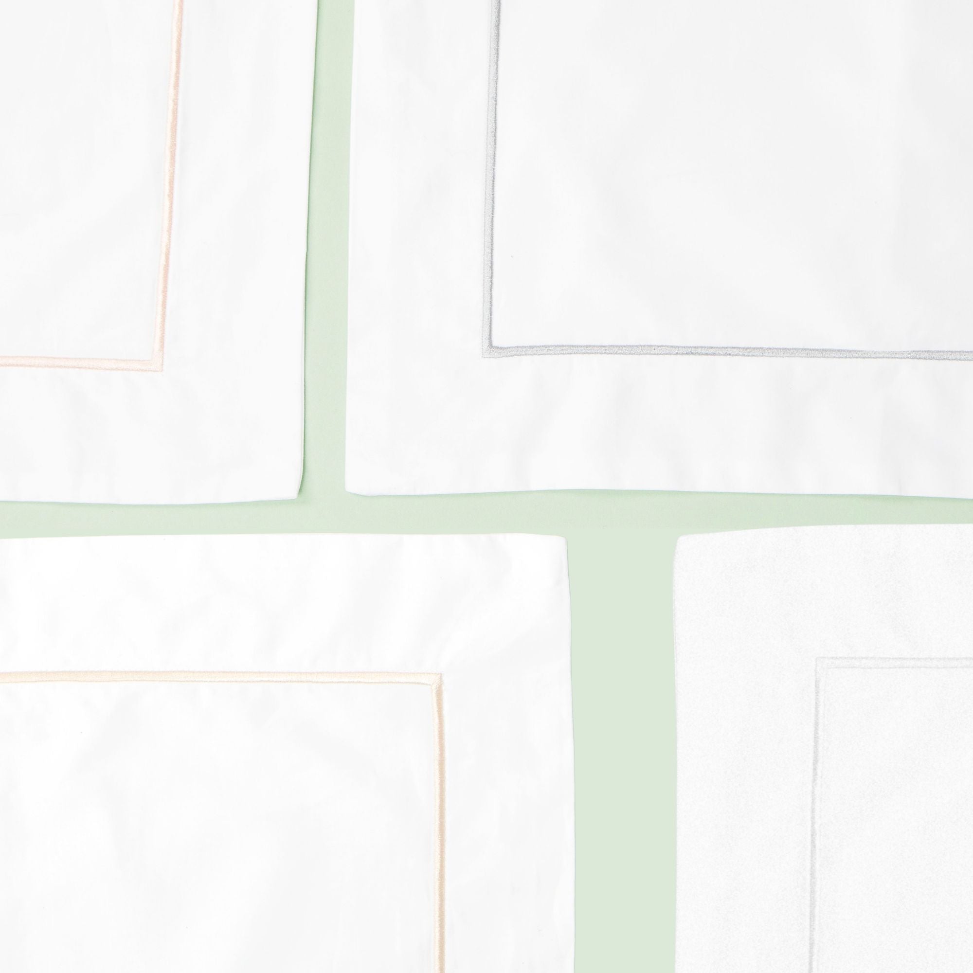 Classic Hotel 300 Thread Count Oxford Pillowcase Pair with Coloured Embroidery