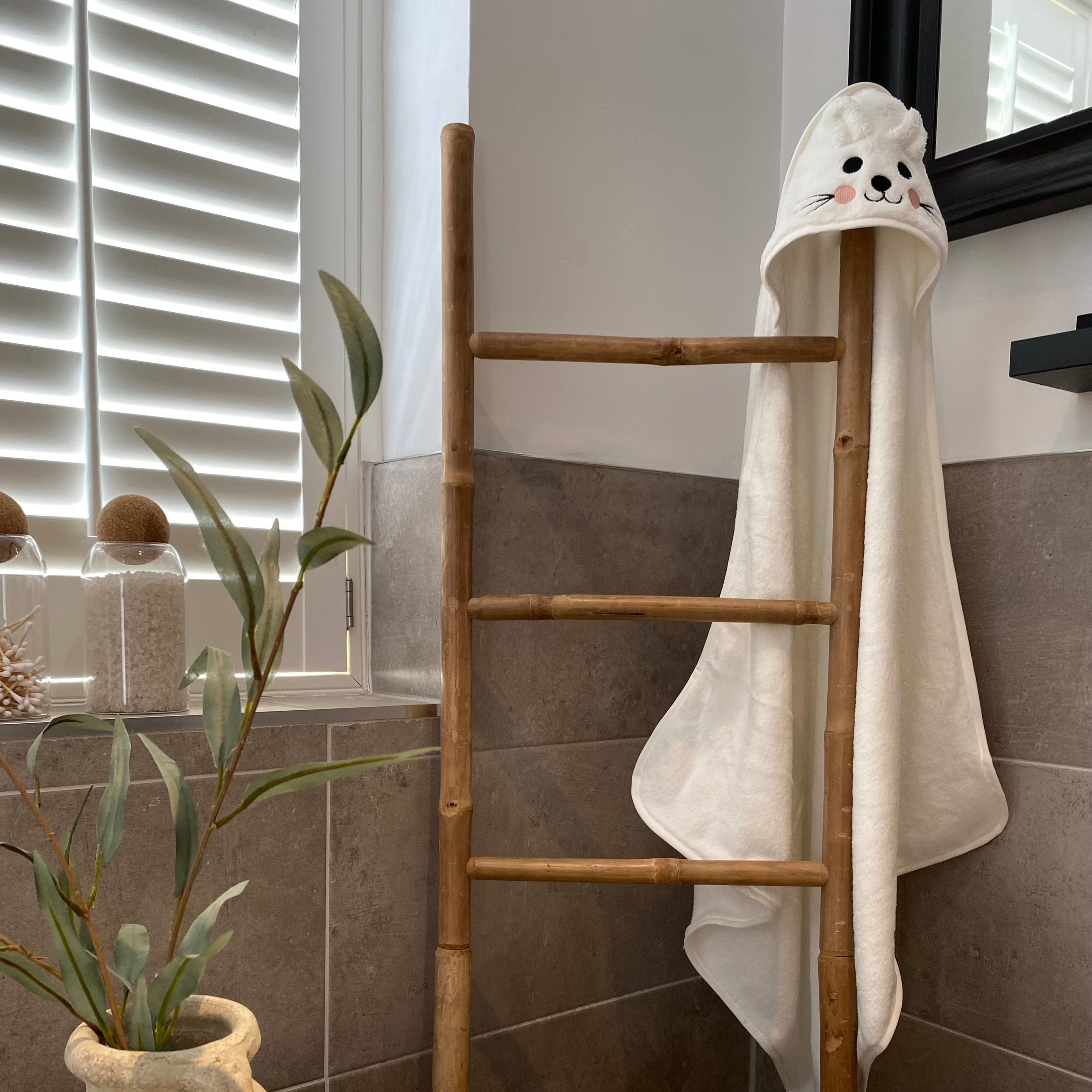 Super-Soft Baby Hooded Towel with Embroidery