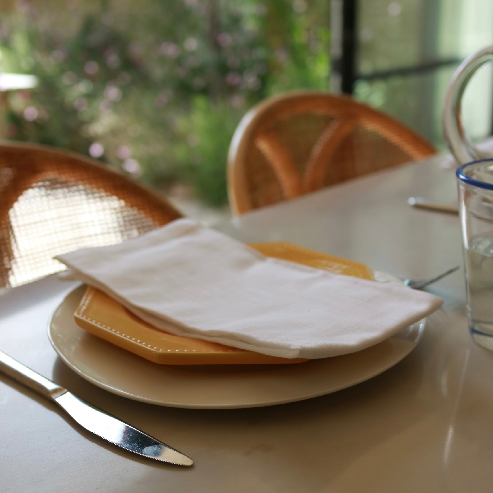 Set of 2 Linen-Look Napkins