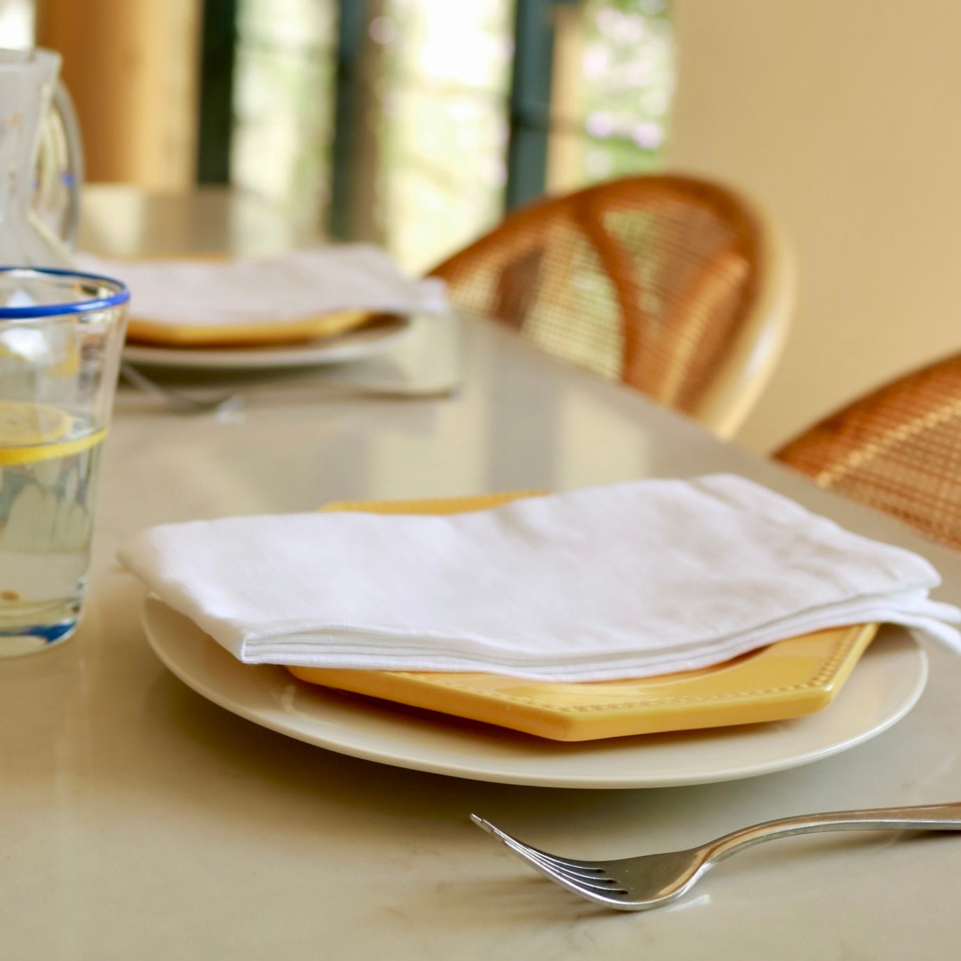 Set of 2 Linen-Look Napkins