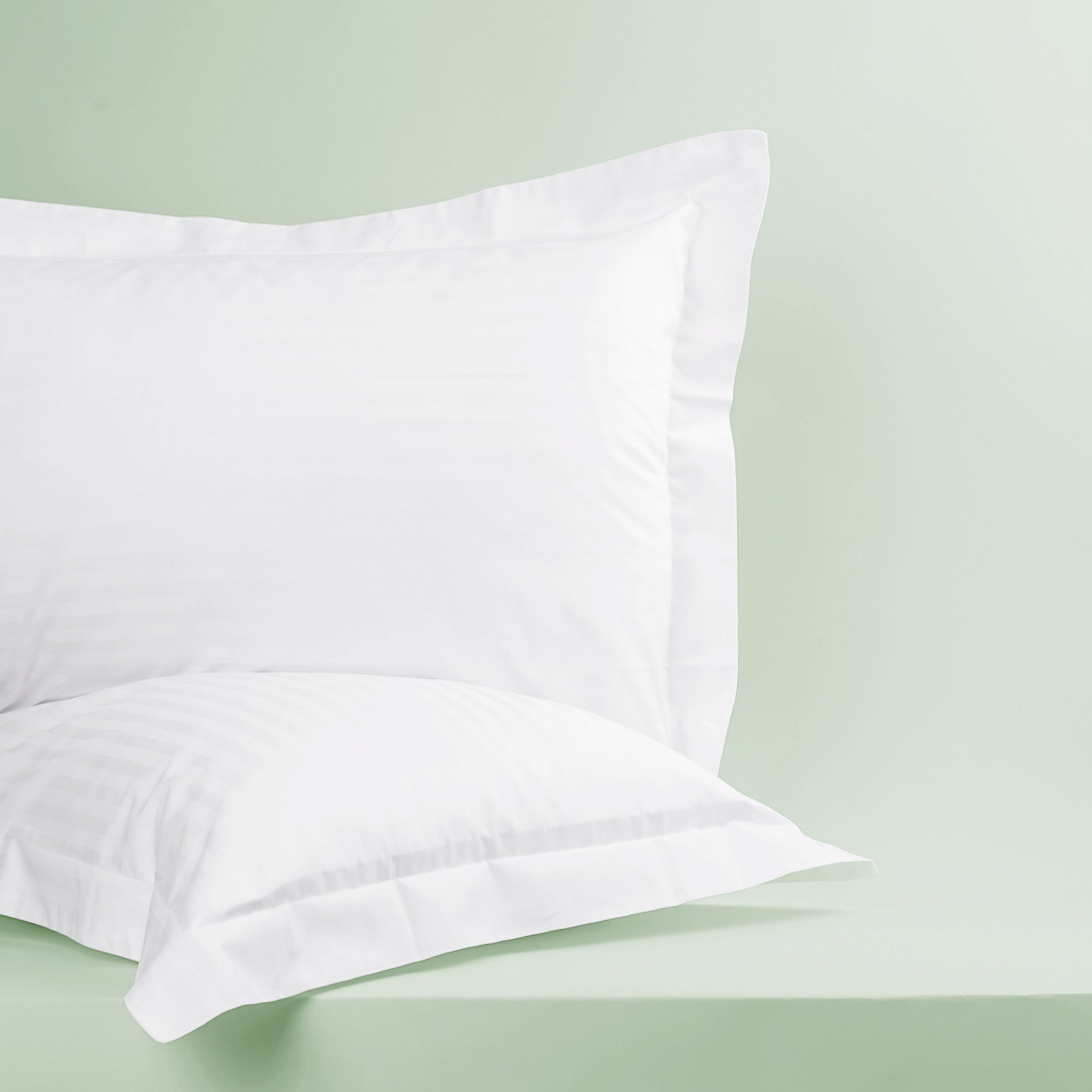 Classic Hotel 300 Thread Count Satin Stripe Oxford Pillowcase Pair