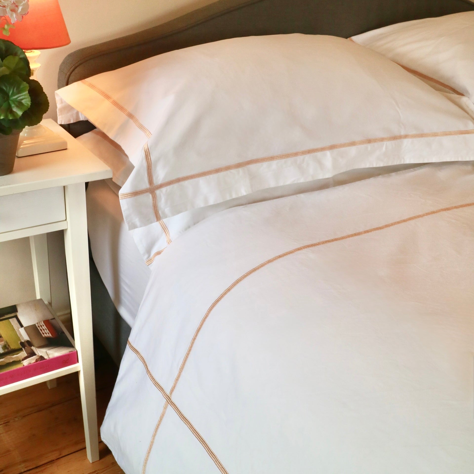 Thread Count Rose Pn Rose Gold Cross Border 400 Thread Count Linen Set | Tielle – Tielle ...