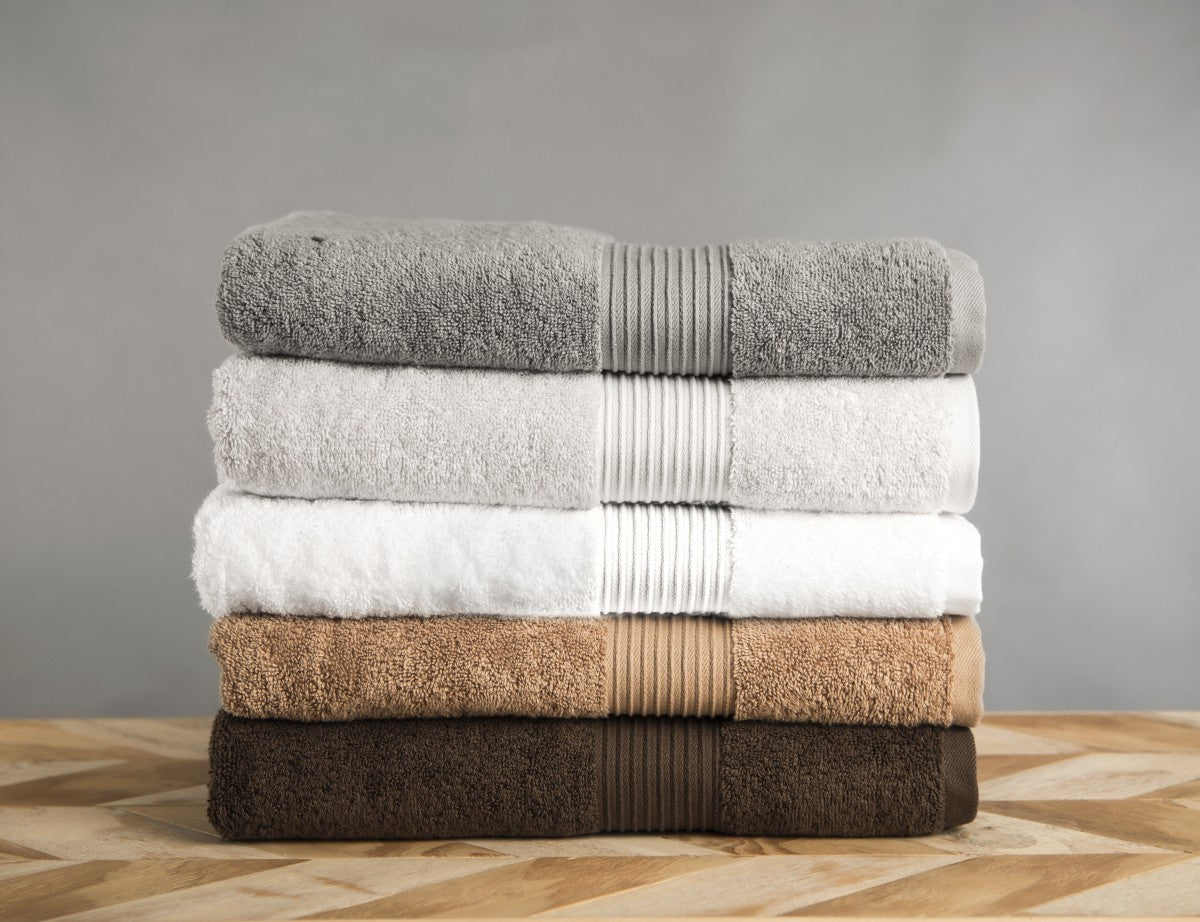 luxury hotel spa towels dark brown 