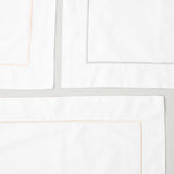 Classic Hotel 300 Thread Count Oxford Pillowcase Pair with Coloured Embroidery - Coloured embroidery oxford pillowcase pair