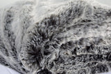 Grey Alaskan Fox Faux Luxury Fur Throw - grey luxury faux fur throw 