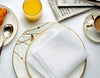 Italian white linen napkins 