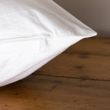 Cotton Zipped Pillow Protectors - Pair - cotton pillow protector
